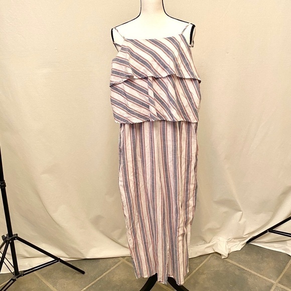 MAGNOLIA SKYE Jumpsuit  Ruffles Lightweight White - Picture 3 of 5